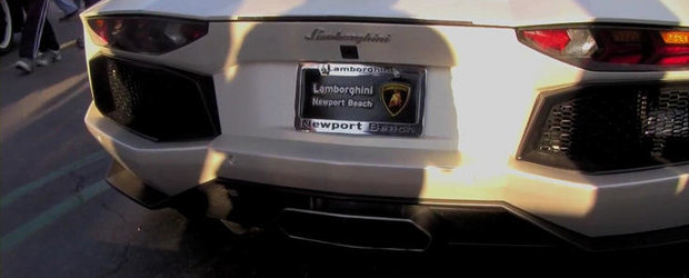 VIDEO: Lamborghini Aventador cu evacuare custom