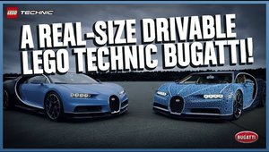 VIDEO: LEGO a construit un Bugatti complet functional. Are 5,3 CP si arata exact asa