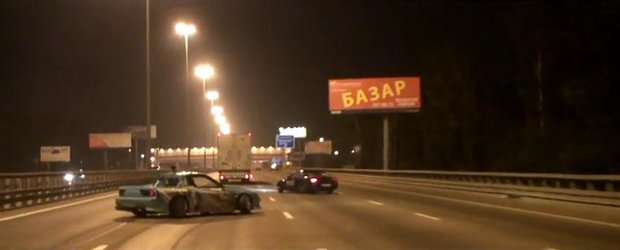 VIDEO: Moscova in flacari de drift!