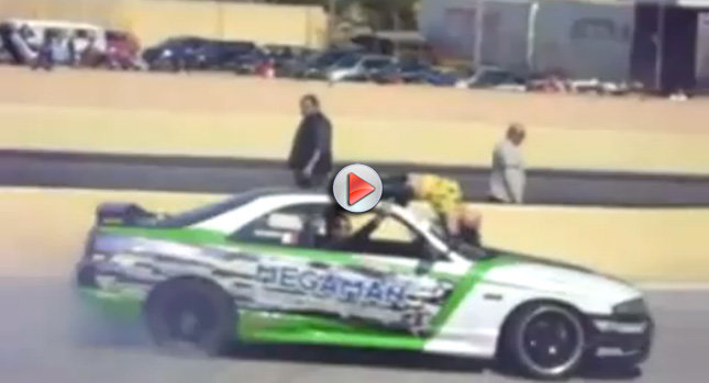 Video: Nissan Skyline - drifturi cu fetele pe plafon!