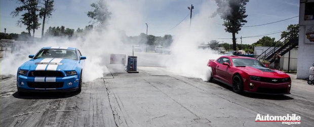 VIDEO: Noile Camaro ZL1 si Shelby GT500 isi continua lupta directa