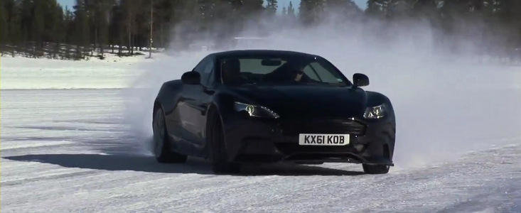 VIDEO: Noul Aston Martin Vanquish danseaza pe gheata VIDEO: Noul Aston Martin Vanquish danseaza pe gheata