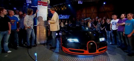 Video: Noul Bugatti Veyron Supersport in actiune la Top Gear! Video: Noul Bugatti Veyron Supersport in actiune la Top Gear!