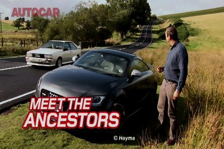 Video: Noul TT-RS isi intalneste stramosul Video: Noul TT-RS isi intalneste stramosul