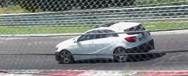 Video Spion: Noul Mercedes A45 AMG, surprins in teste la Nurburgring