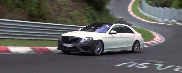 Video Spion: Noul Mercedes S63 AMG ia cu asalt circuitul de la Nurburgring!