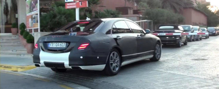 Video Spion: Viitorul Mercedes S-Class, surprins din nou in teste