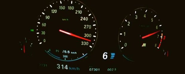 Video top-speed: Noul BMW M5 2012 prinde 314 km/h fara probleme