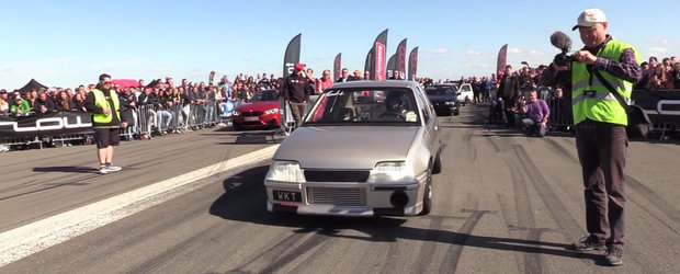 VIDEO: Un Kadett de 1.250 CP e spaima masinilor Ferrari si Lamborghini