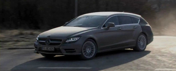 Viitorul Mercedes CLS Shooting Brake, surprins intr-un prim video spion