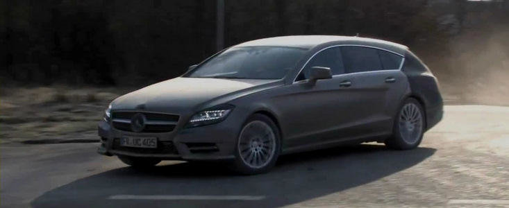 Viitorul Mercedes CLS Shooting Brake, surprins intr-un prim video spion