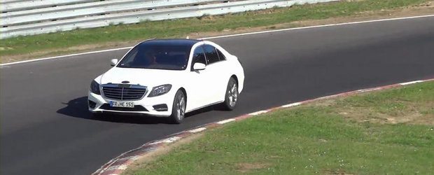 Viitorul Mercedes S-Class, surprins din nou necamuflat. VIDEO AICI!
