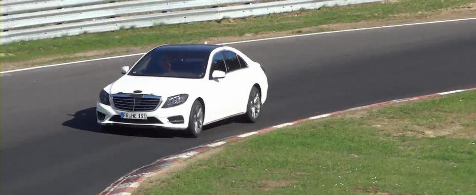 Viitorul Mercedes S-Class, surprins din nou necamuflat. VIDEO AICI!