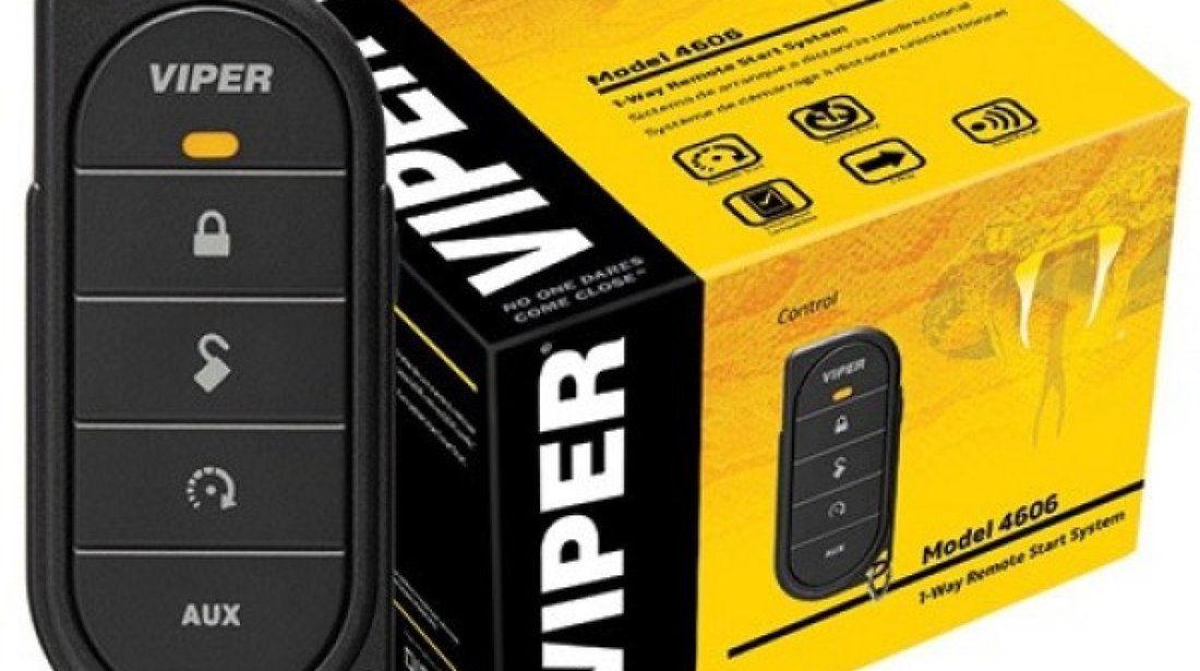 VIPER 4606V - Sistem de confort cu pornirea motorului din telecomanda unidirectionala; Telecomanda u