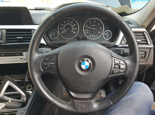 Volan 3 Spite Piele cu Comenzi FARA Airbag BMW Seria 3 F30 NFL Non Facelift 2011 - 2014 [K6687]