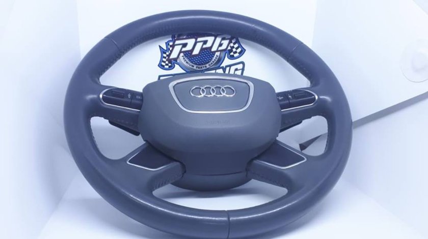 Volan 4 spite, comenzi si padele Audi A8 4H D4 / A6 4G C7 / A7 / A4 B8 8K, 2011-2018