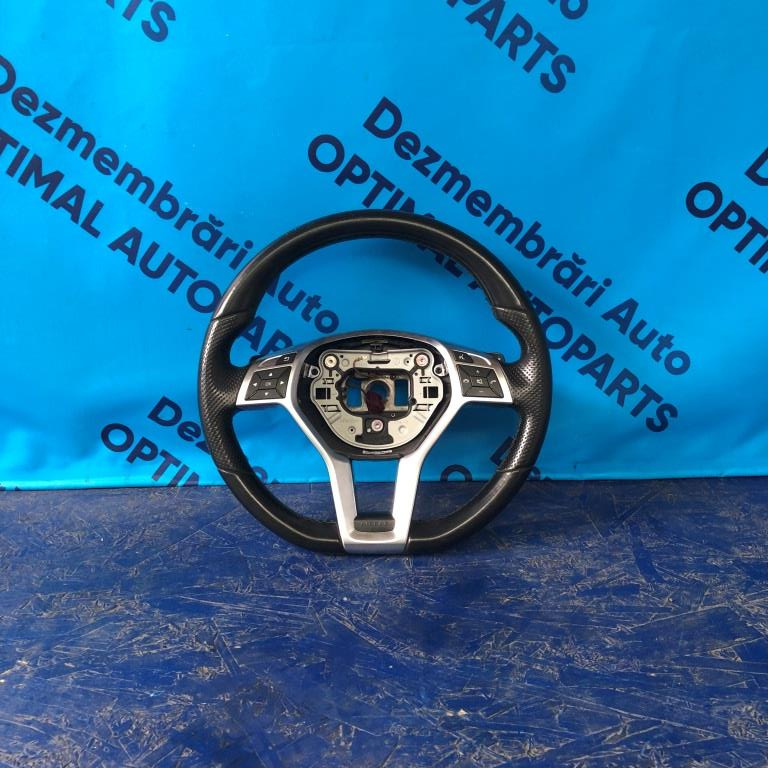 Volan AMG piele NEGRU Mercedes E Class W212 FACELIFT 2013-2016