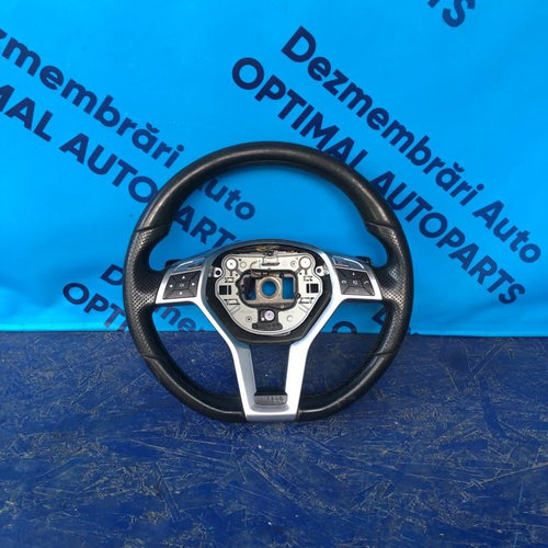 Volan AMG piele NEGRU Mercedes E Class W212 FACELIFT 2013-2016