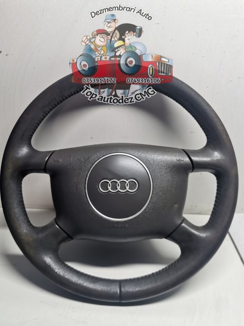 Volan Audi A4 B6 A3 A2 A6 cu airbag gri