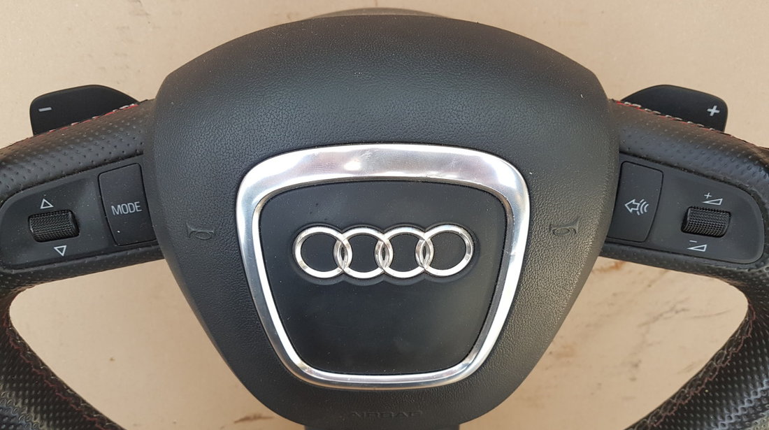 Volan Audi A4 B8 s-line Piele Perforata /Comenzi/Padele ORIGINAL