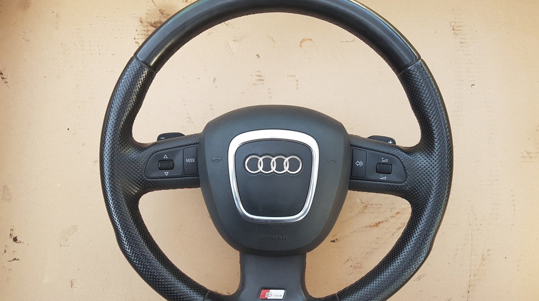 Volan Audi A4 B8 s-line Piele Perforata /Comenzi/Padele ORIGINAL