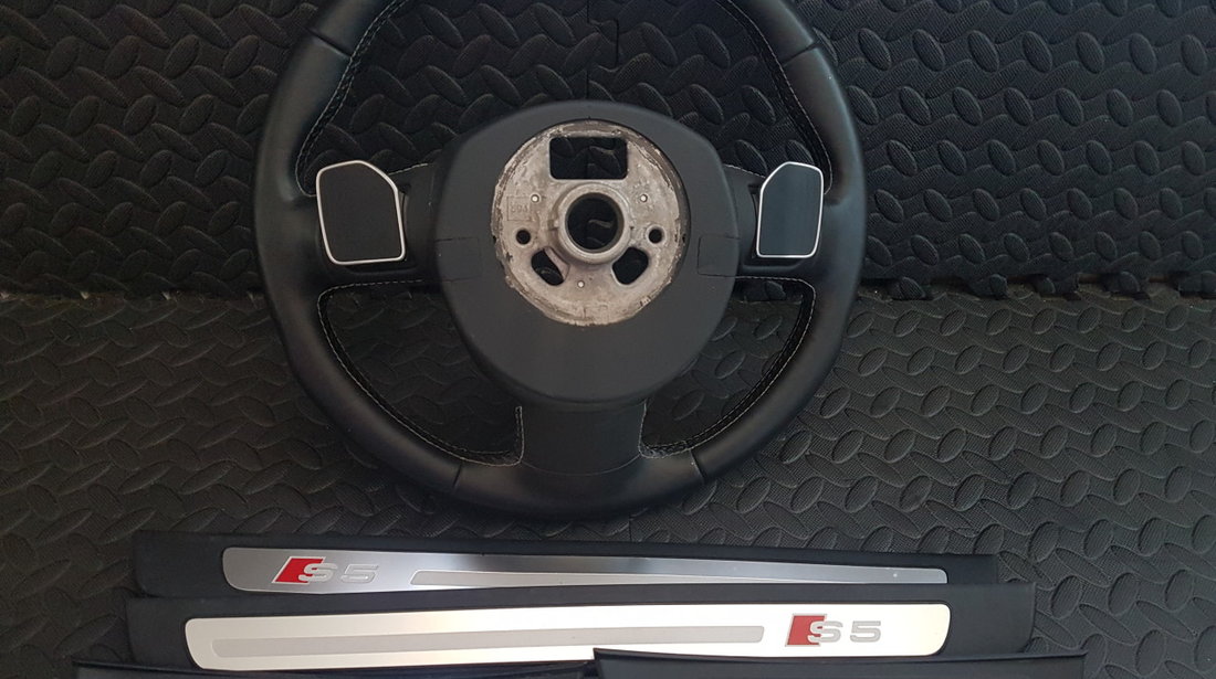 Volan Audi a5 S5 Cu Padele si Comenzi CROMATE ORIGINAL S5