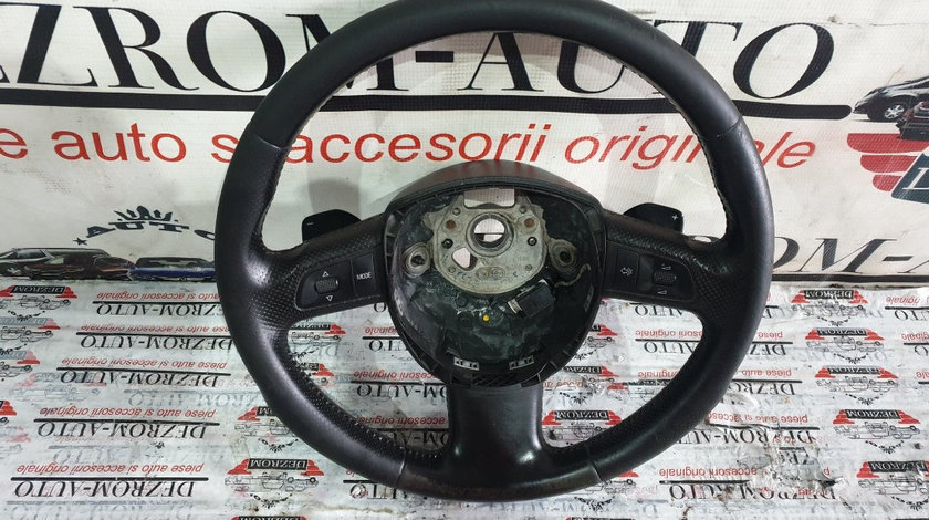 Volan Audi A6 4F din piele 3 spite cu padele si comenzi cod piesa: 4F0 419 091 AQ TNA