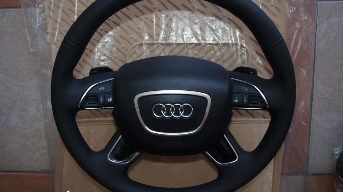 Volan Audi A6 A8 incalzit+padele mod nou 2012 compatibil A4 A6 A7 A8
