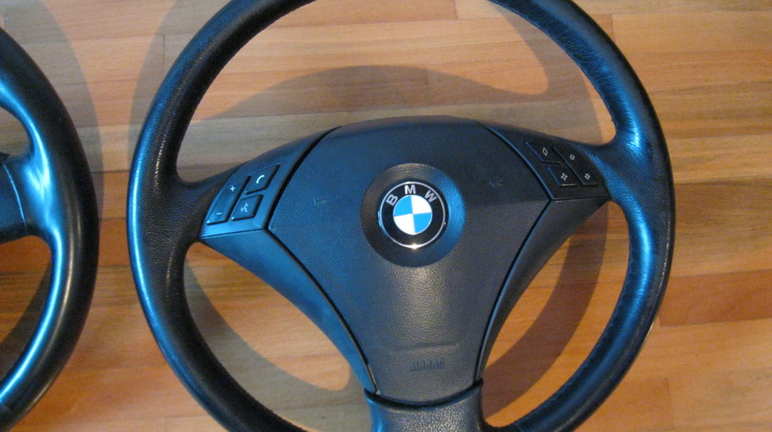 Volan Bmw piele 3 spite + airbag+comenzi Bmw seria 5 E60 E61