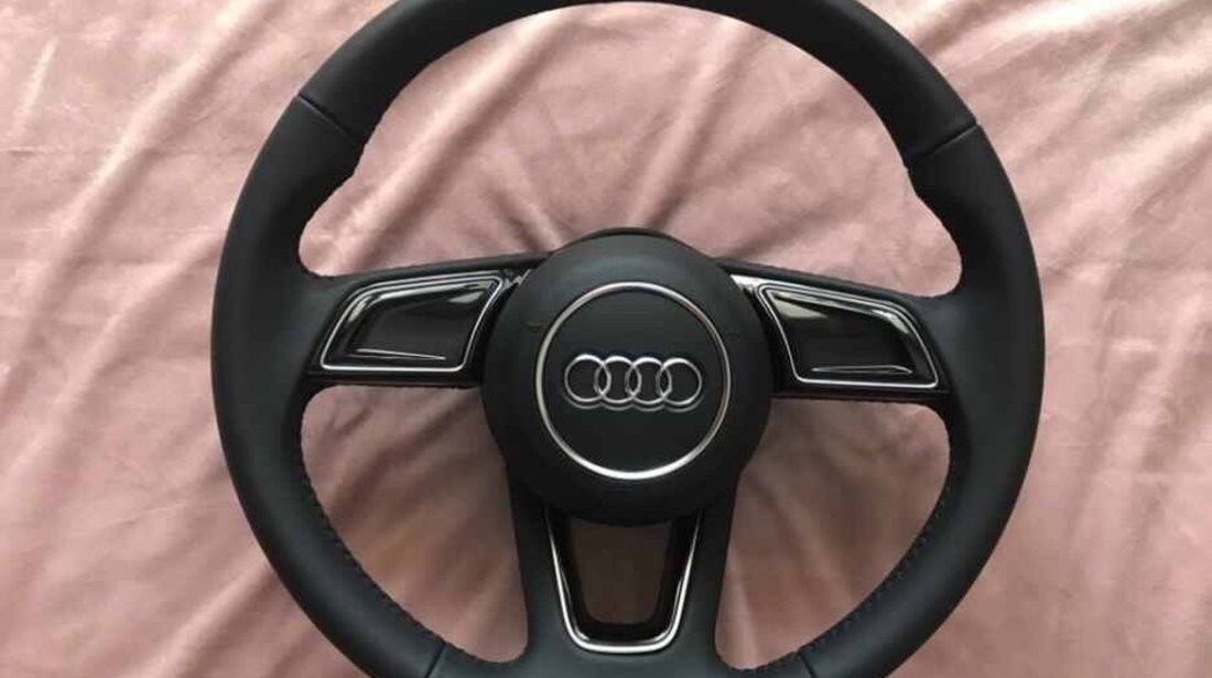 Volan complet AUDI fara comenzi | piele | NOU