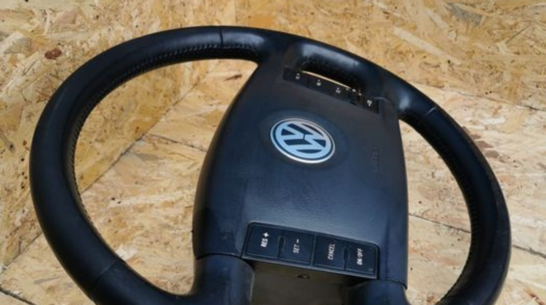 Volan complet cu airbag comenzi din piele VW Touareg 7L/Phaeton