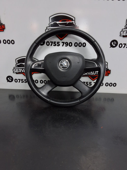 Volan cu airbag Skoda Rapid (2012-2017) 1.6 Motorina 2014, 5J0419091P / 5JA880201D