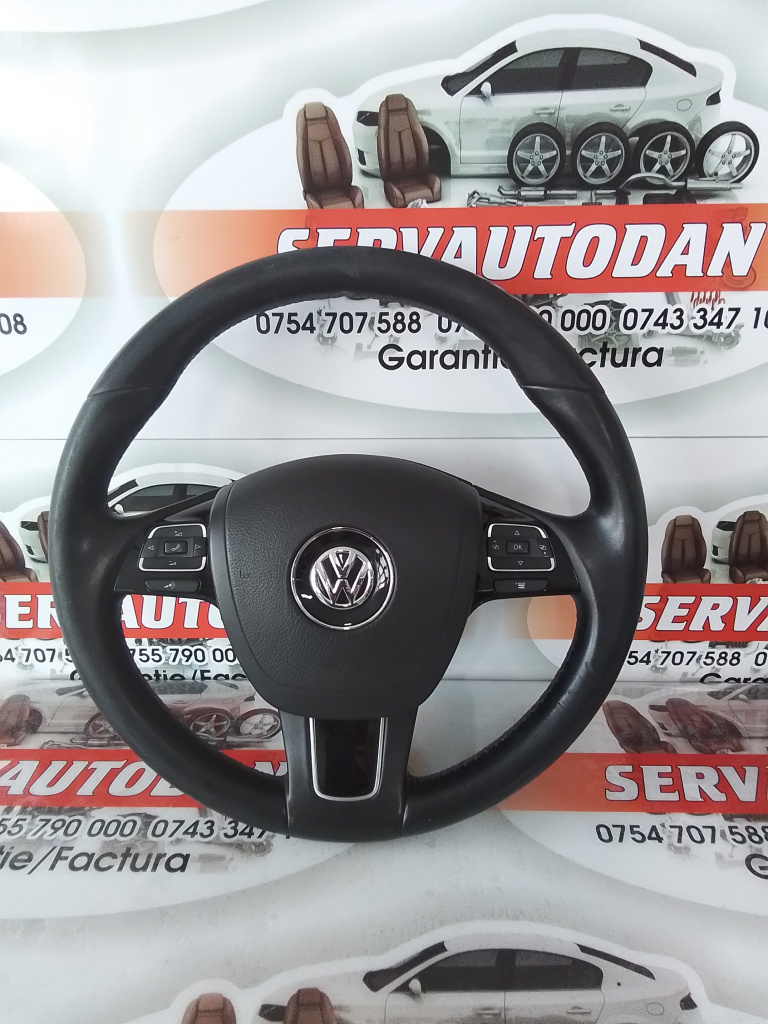 Volan cu airbag Volkswagen Touareg 2 facelift (2014-2018) 3.0 Motorina 2012, 7P6880201 / 7P6419091A