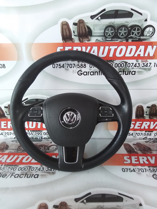 Volan cu airbag Volkswagen Touareg 2 facelift (2014-2018) 3.0 Motorina 2012, 7P6880201 / 7P6419091A