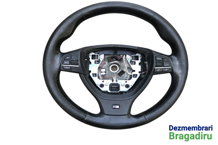 Volan cu comenzi Volan din piele, cu comenzi, Pachet M BMW Seria 5 F11 [2009 - 2013] Touring wagon 520 d Steptronic (184 hp) Cod motor: N47T, Cod culoare: B90, Pachet M