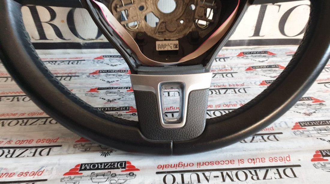 Volan din piele 3 spite cu comenzi VW Golf VI Plus cod piesa : 3C8419091BE