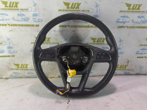 Volan din piele cu comenzi in 3 spite 5f0419091l Seat Leon 3 5F [2012 - 2016] 1.4 tsi CMB