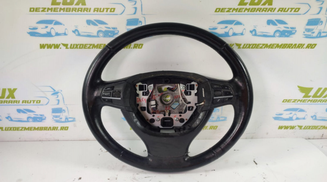 Volan din piele cu comenzi in 3 spite 9229479 BMW Seria 5 F07/F10/F11 [2009 - 2013]