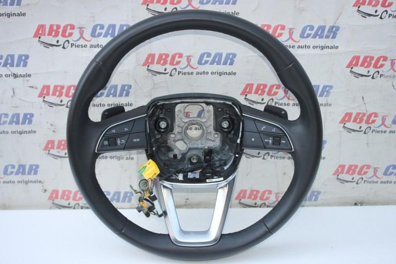 Volan din piele cu comenzi, padele Audi A4 2015-2019 8W2, B9 4M8419091AJ
