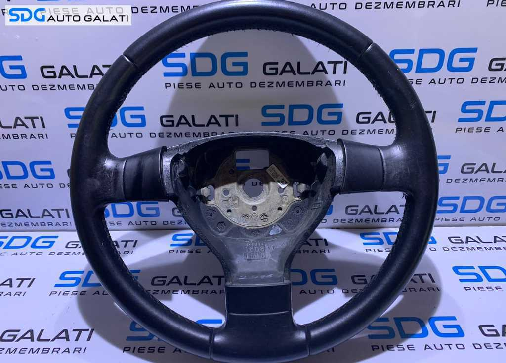 Volan din Piele in 3 Spite VW Caddy 2004 - 2011 Cod: 3C0 419 091 AG / 3C0419091AG