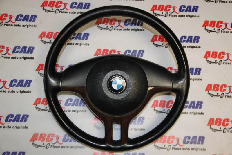 Volan din piele+mahon cu airbag BMW Seria 3 1998-2005 E46