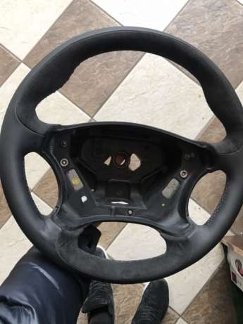 Volan nou original model amg piele + piele intoarsa mercedes c class