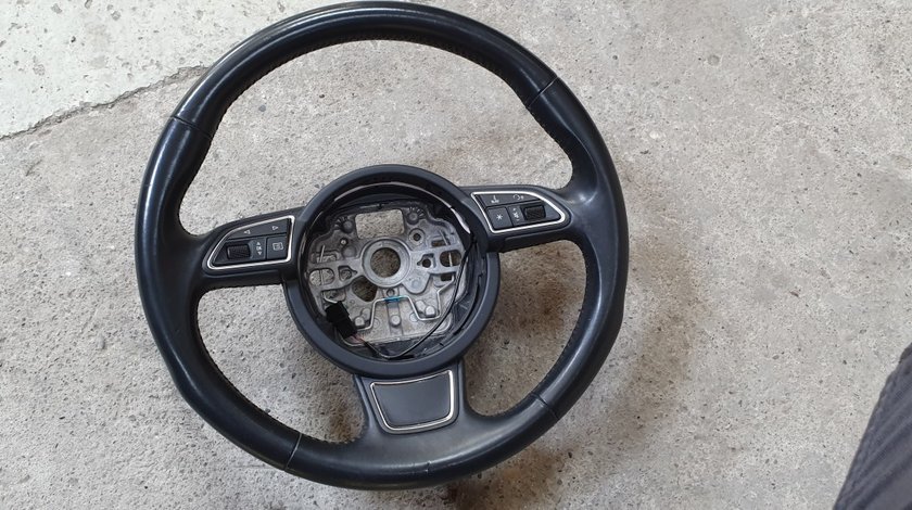 Volan piele 3 spite AUDI A6 4G A7 2012 2013 2014 2015