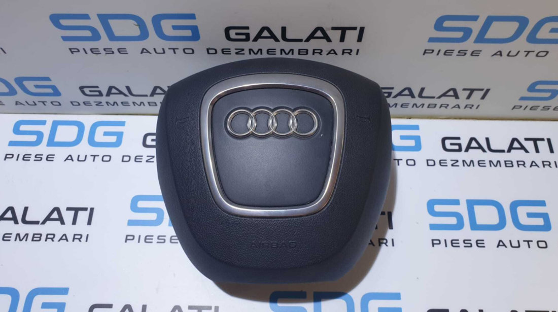 Volan Piele 3 Spite cu Airbag si Comenzi S-line Audi A3 8P 2008 - 2013 Cod 8P0419689A 8P0419091EB 8R0880201E