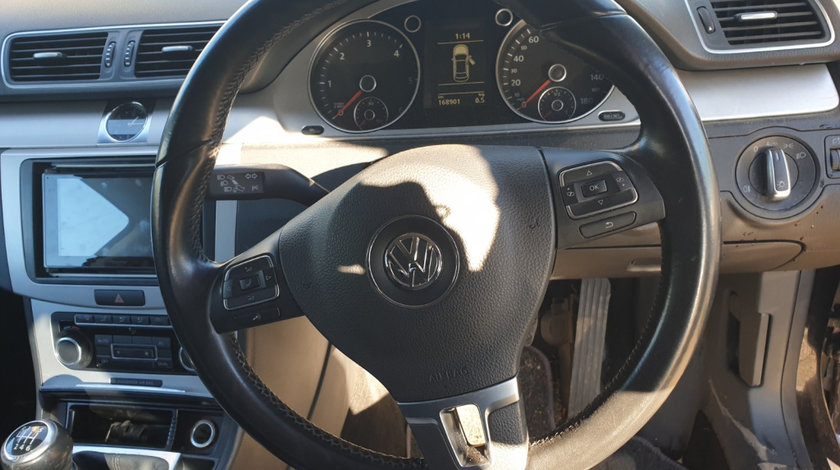 Volan Piele 3 Spite cu Comenzi Fara Airbag Volkswagen Passat CC 2008 - 2012 [C3771]