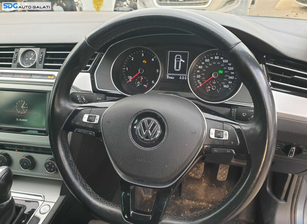 Volan Piele 3 Spite cu Comenzi Fara Airbag Volkswagen Passat B8 2014 - 2023 [C8795]