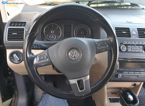 Volan Piele 3 Spite cu Comenzi FARA Airbag Volkswagen Touran 1T3 2010 - 2015 [C8094]