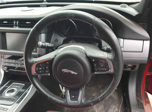 Volan Piele 3 Spite cu Comenzi si Padele FARA Airbag Jaguar XF X260 2015 - 2020 [K6125]