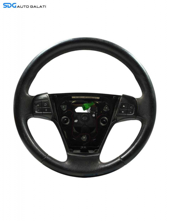 Volan Piele 3 Spite cu Comenzi Volvo S40 2005 - 2012 Cod PV55150080 [LR1454]