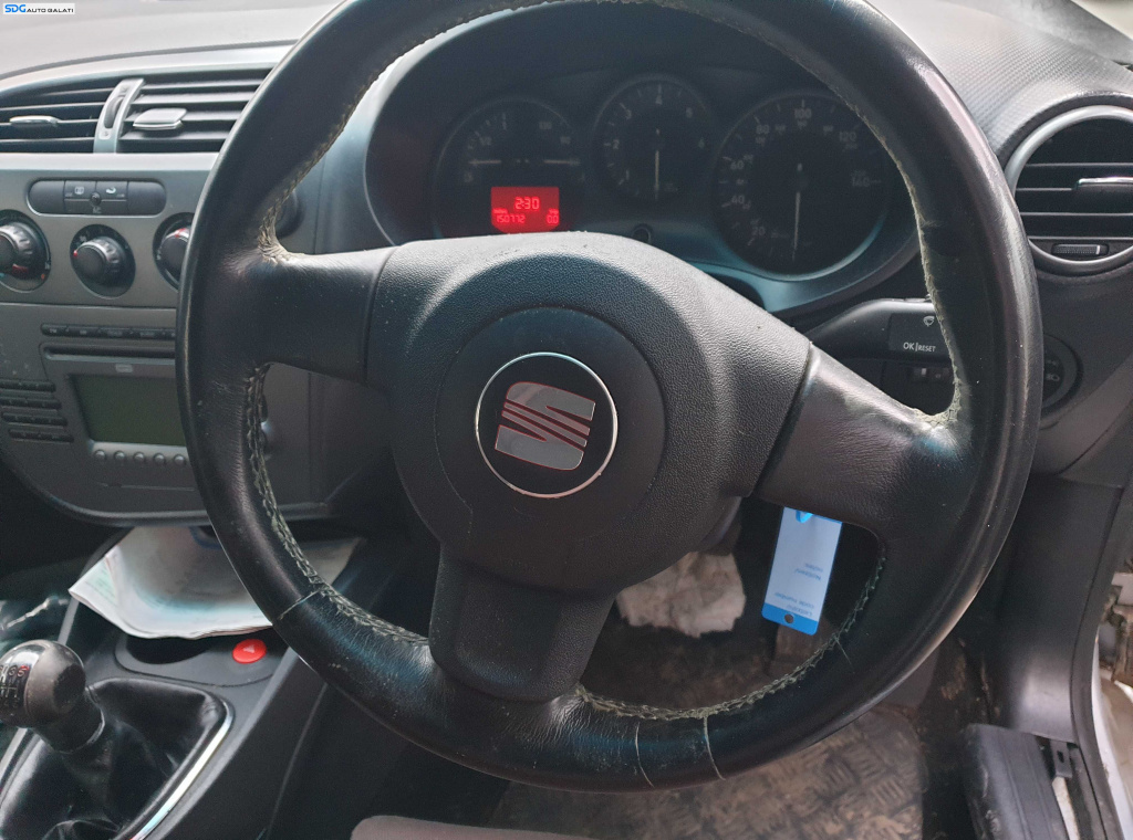 Volan Piele 3 Spite FARA Airbag Seat Leon 1P Non Facelift 2005 - 2009 [K3353]